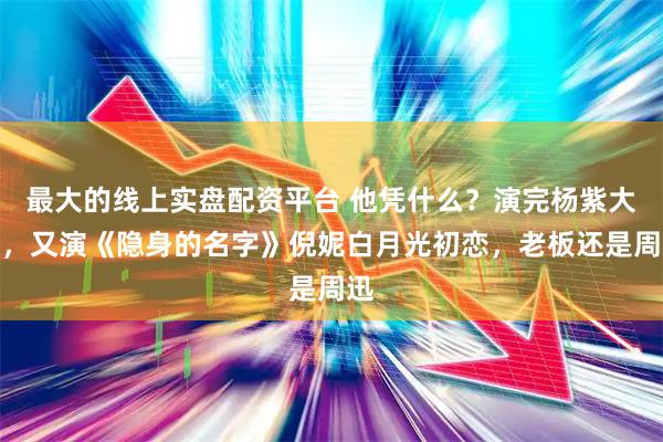 最大的线上实盘配资平台 他凭什么？演完杨紫大哥，又演《隐身的名字》倪妮白月光初恋，老板还是周迅